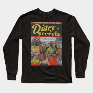 Vintage Romance Comic Book Cover Long Sleeve T-Shirt